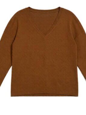 🤎 SHEIN Chocolate Brown Long Sleeve Blouse - Size S